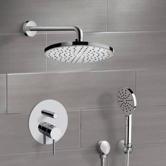 Shower Faucet Rain Shower System with Handheld, Rain Shower Head, Shower Faucet Set Remer SFH68